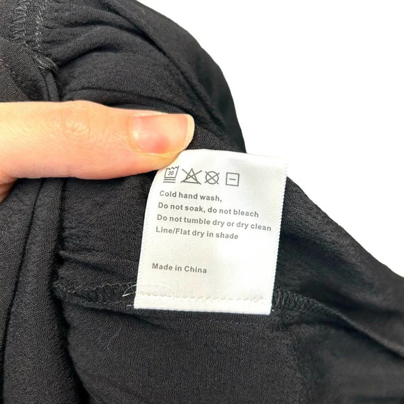 SUBOO Valley Frill‎ Cold-Shoulder Coverup Dress in Black Size US 4 - Picture 11 of 11